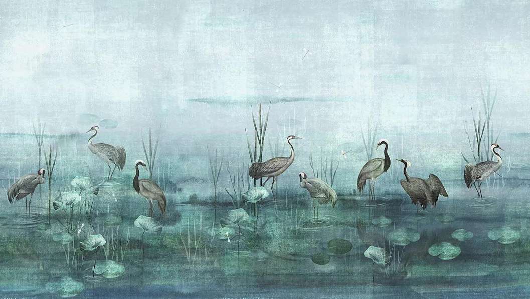 Festett hatású darumadár mintás prémium fali poszter