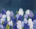 Festett virág mezei virág mintás akvarell stíluső fali poszter tapéta 368x254 vlies