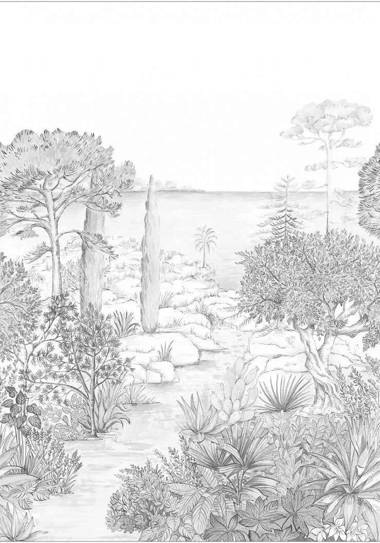 Festhető fotótapéta ösvény a tengerparton mintával 200 cm x 250 cm