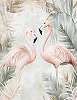 Flamingo mintás design poszter egyedi 140x180cm méretben