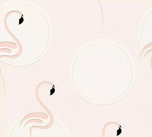 Flamingó mintás gyerektapéta rózsaszín színben