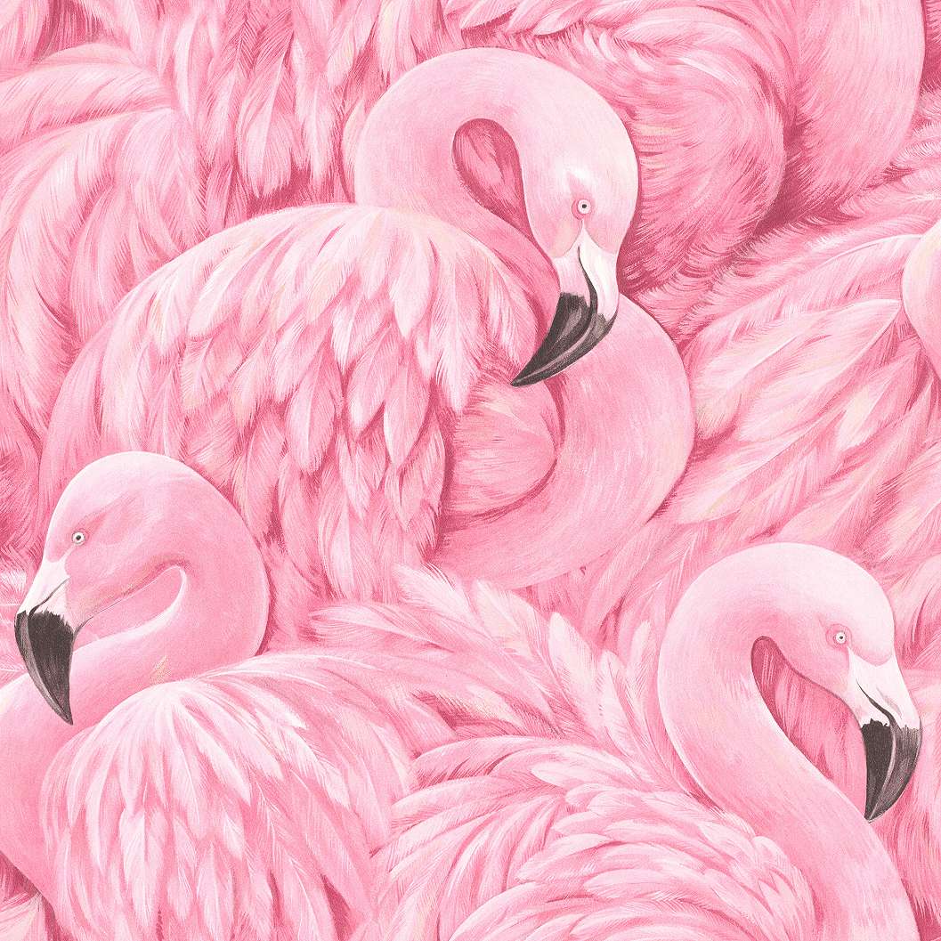 Flaningó mintás tapéta rózsaszín flamingó mintával