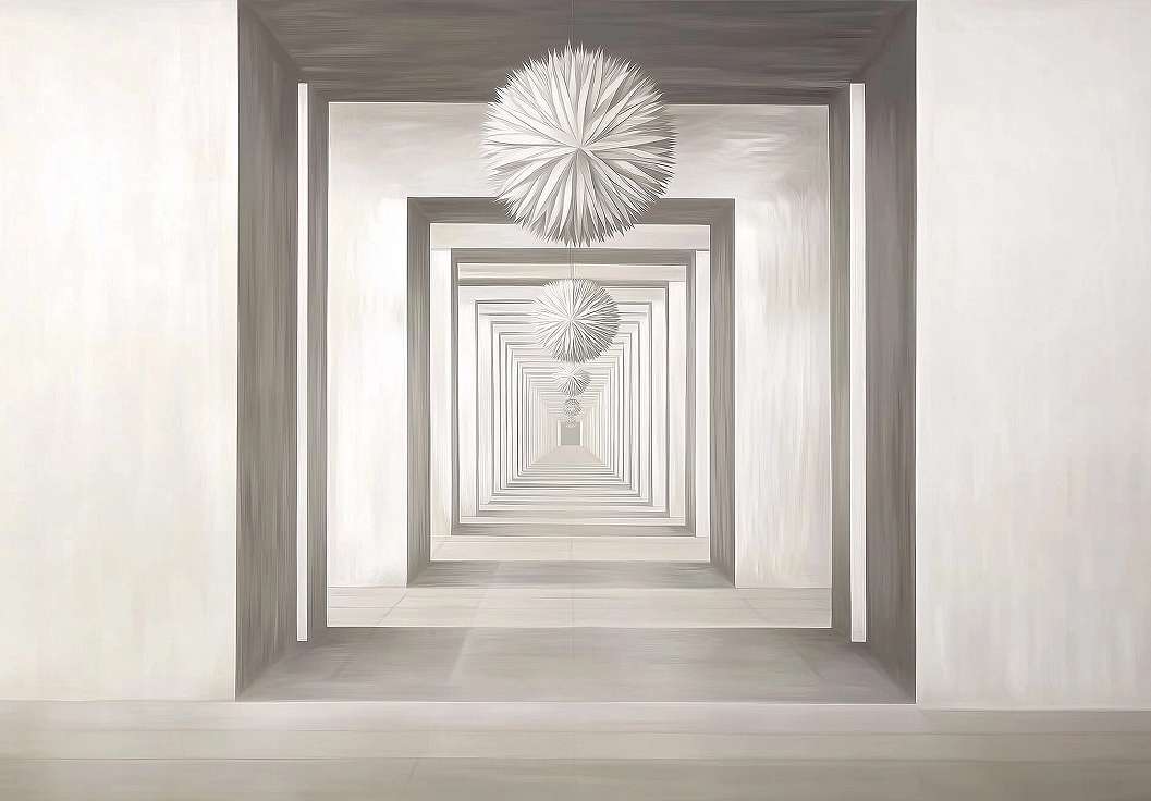 Fotótapéta 3D hatású illúzió folyosó mintával 368x254 vlies