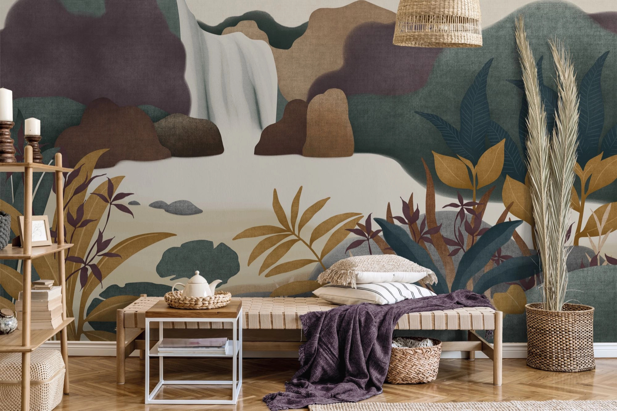 Fotótapéta absztrakt tájkép mintával