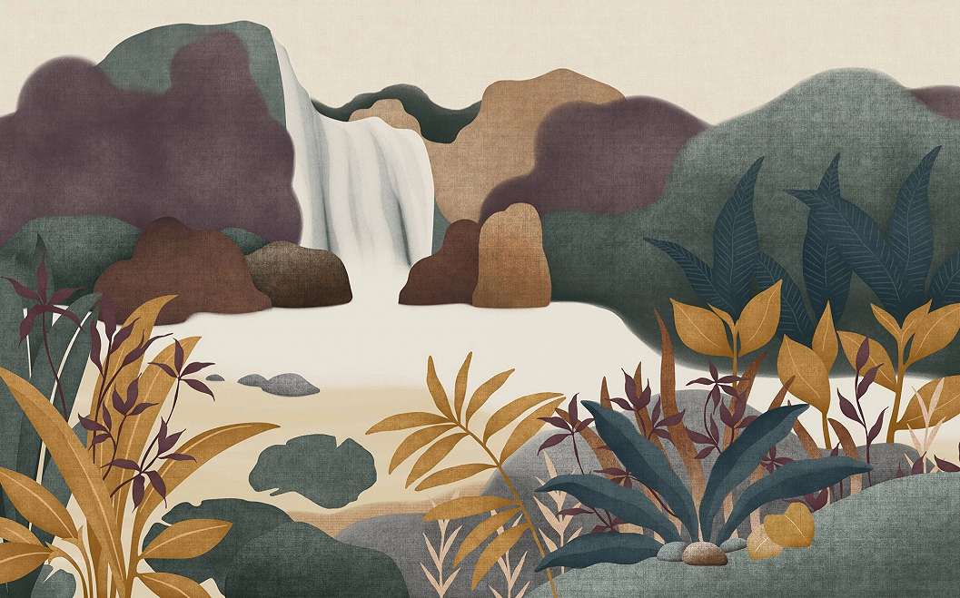 Fotótapéta absztrakt tájkép mintával