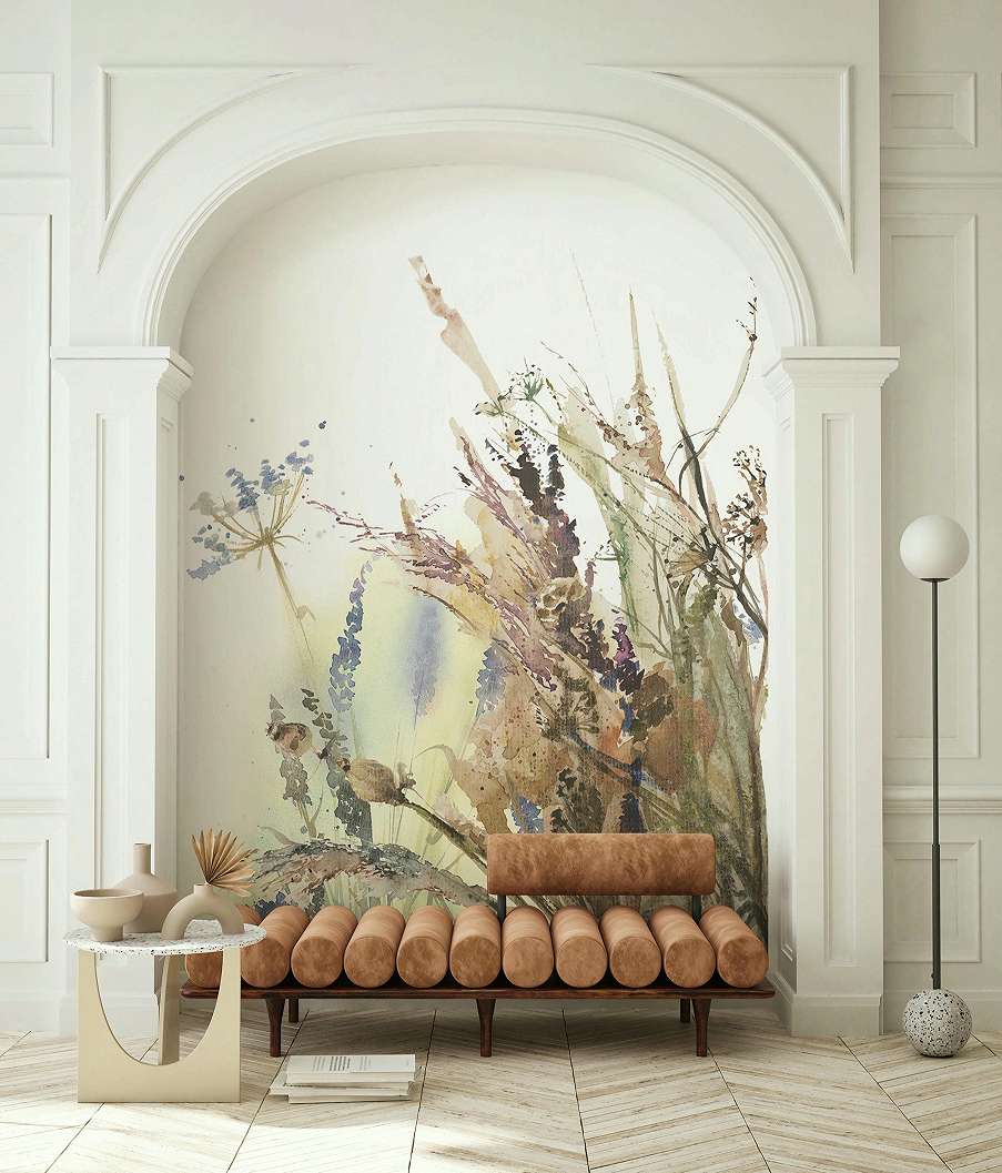 Fotótapéta akvarell virág mintával 160cm x 270cm