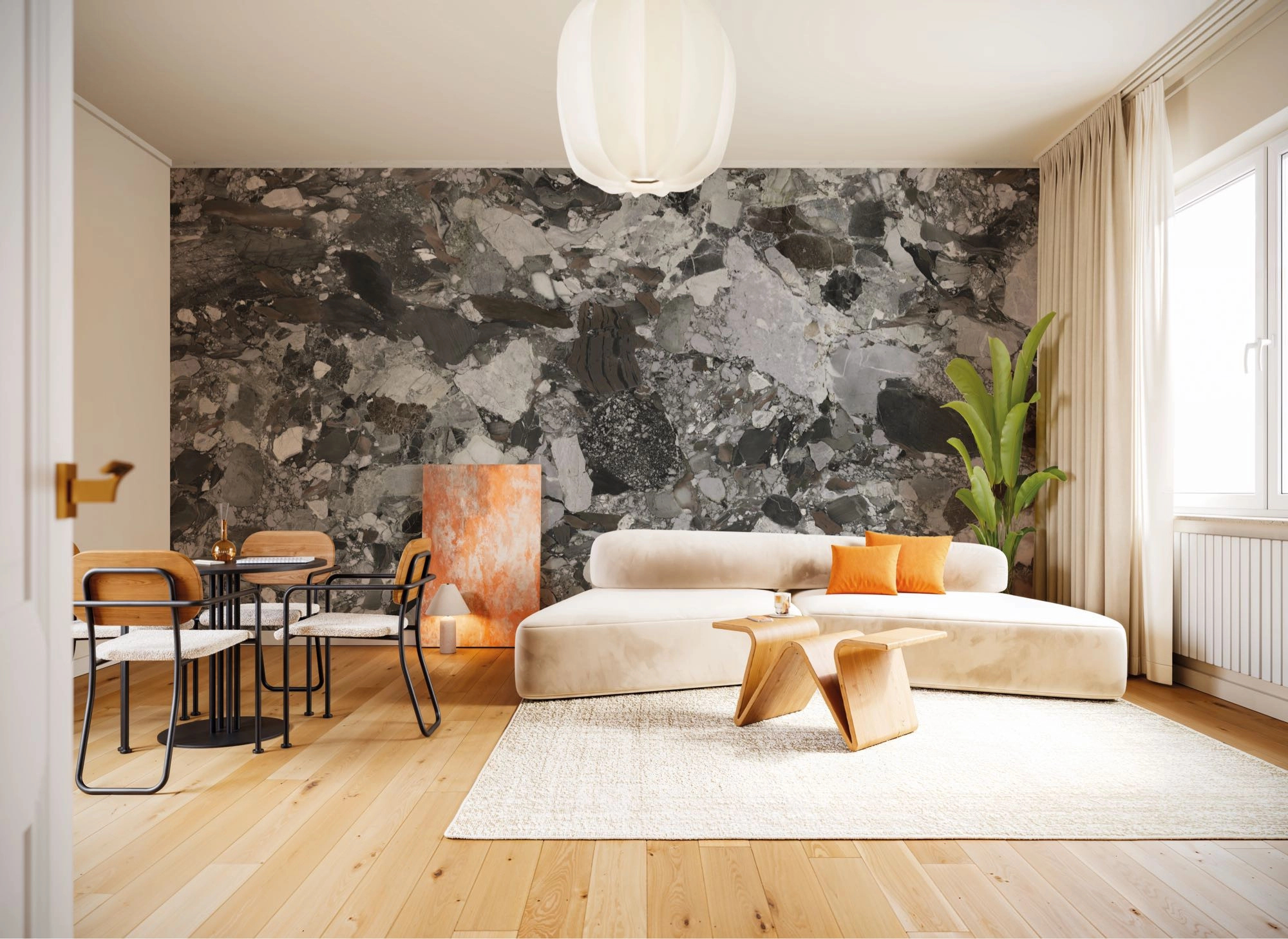 Fotótapéta antracit márvány hatású mintával