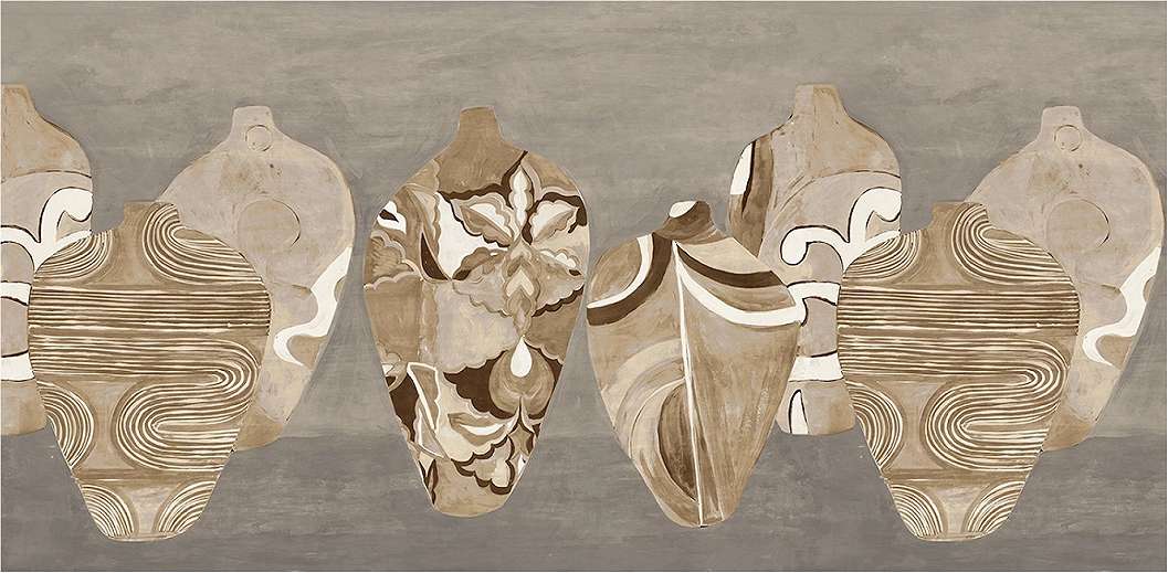 Fotótapéta Athén városát idéző különleges váza mintázattal 6 paneles méretben