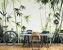 Fotótapéta bambusz erdő mintával 368x254 vlies