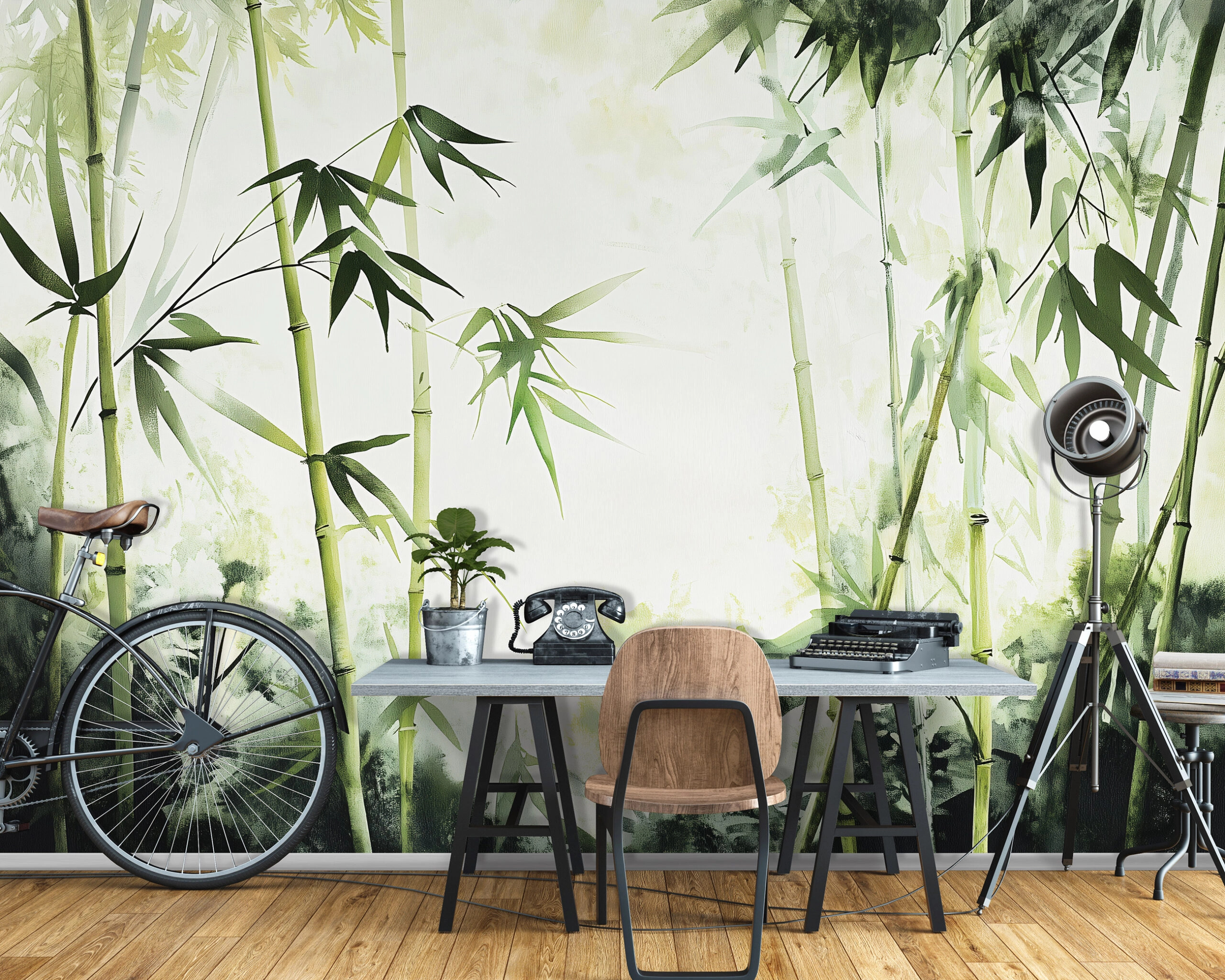 Fotótapéta bambusz erdő mintával 368x254 vlies