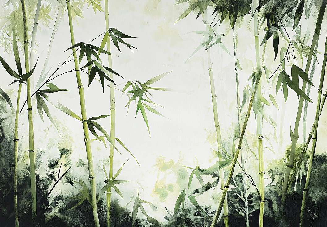 Fotótapéta bambusz erdő mintával 368x254 vlies