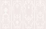 Fotótapéta barokkos falistukkó mintával rózsaszín színben