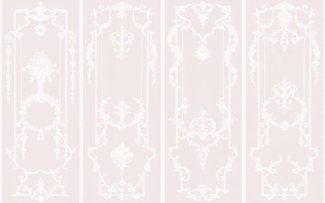 Fotótapéta barokkos falistukkó mintával rózsaszín színben