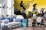 Fotótapéta BMX biciklis mintával kamaszszobába