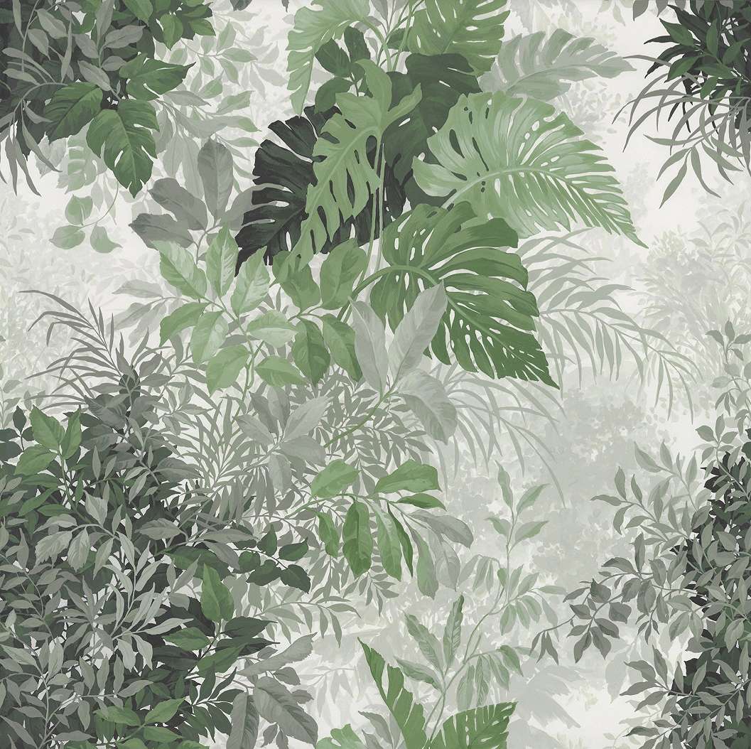 Fotótapéta buja zöld pálmalevél mintával