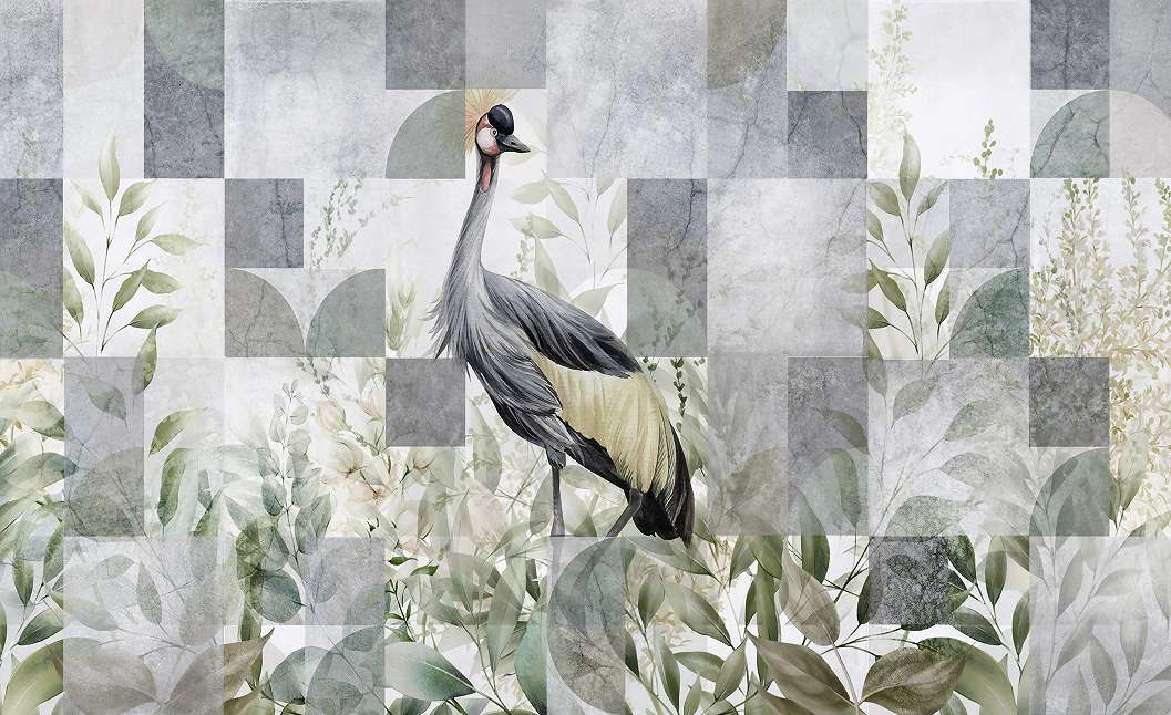 Fotótapéta darumadár a mezőn geometrikus háttérrel 368x254 vlies