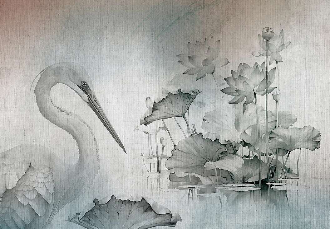 Fotótapéta darumadár vizililiom mintával 368x254 vlies