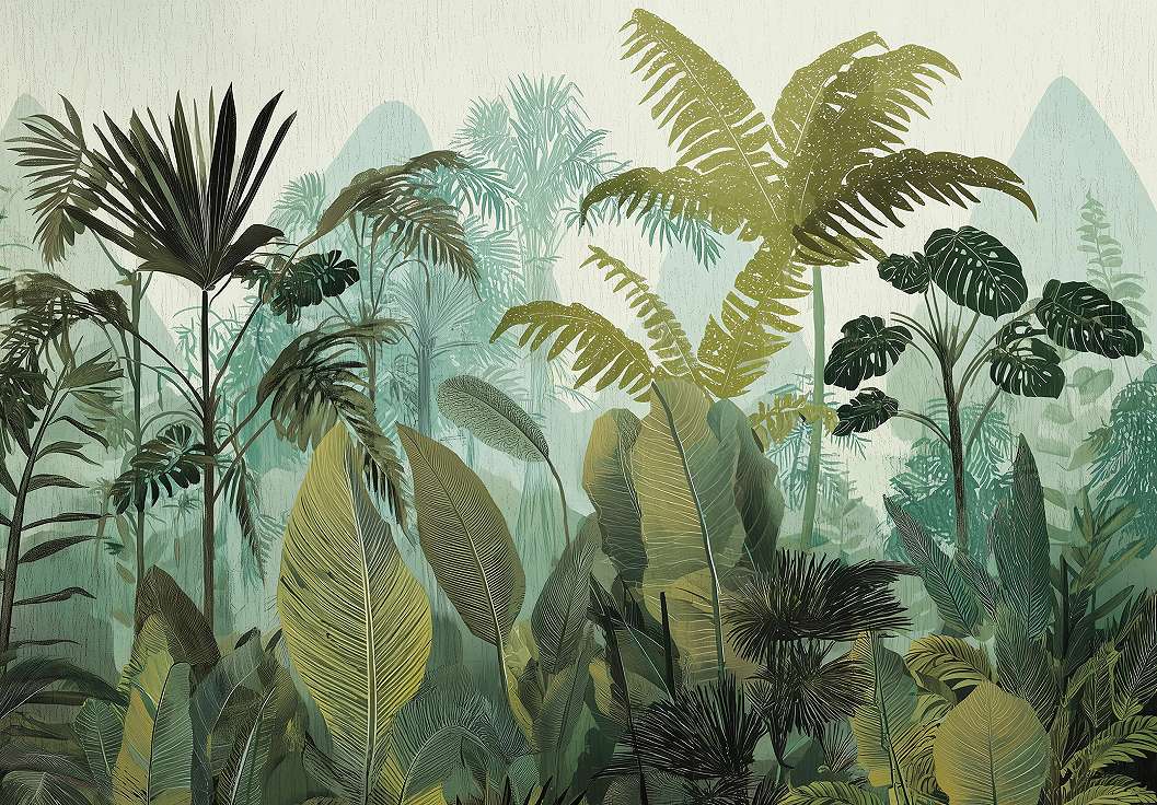 Fotótapéta dzsungel mintával 368x254 vlies