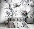 Fotótapéta fehér virág mintával 368x254 vlies