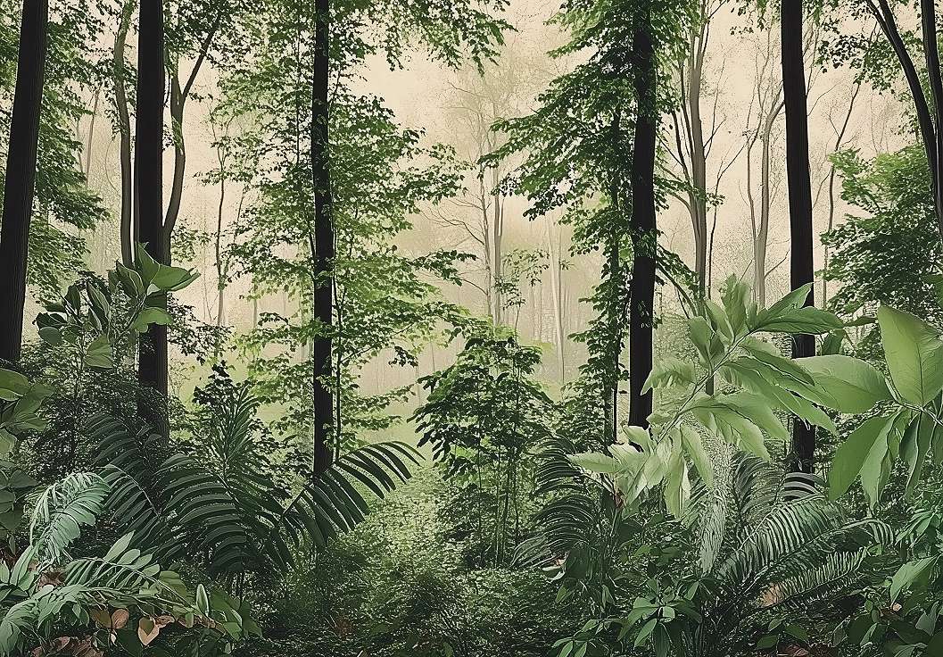 Fotótapéta fenyőerdő mintával 368x254 vlies