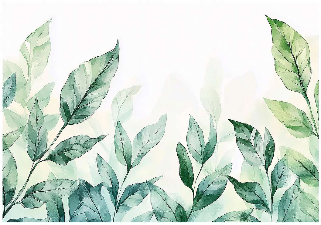 Fotótapéta festett levelek lentről 368x254 vlies