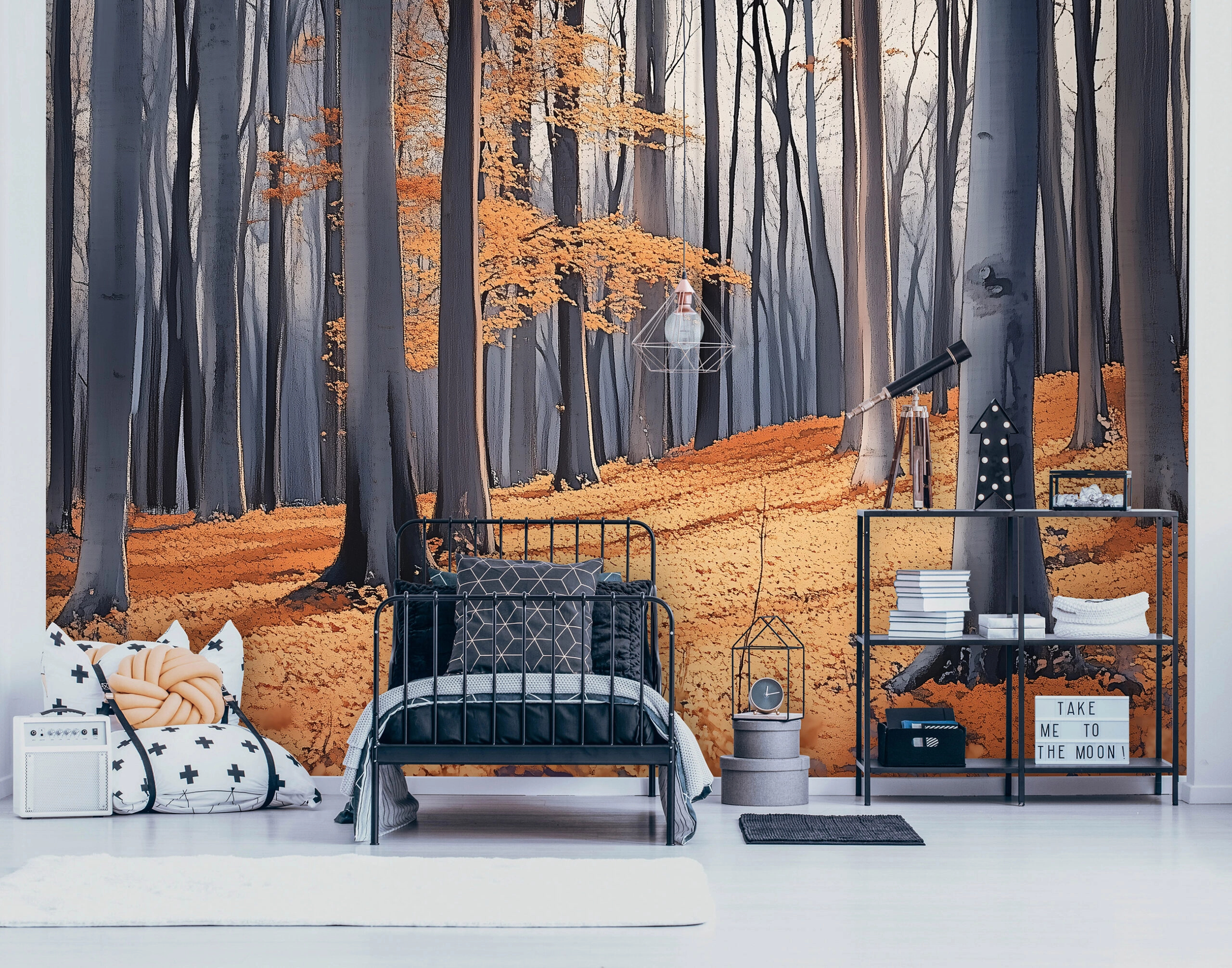 Fotótapéta festett őszi erdő 368x254 vlies