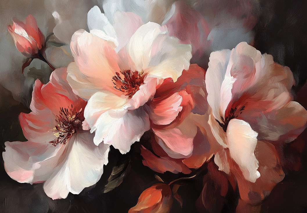 Fotótapéta festett rózsa rószaszín színben 368x254 vlies