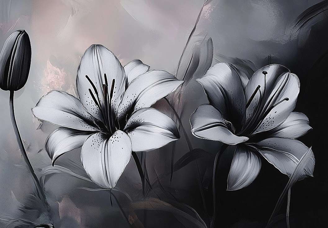 Fotótapéta festett virág mintával 368x254 vlies