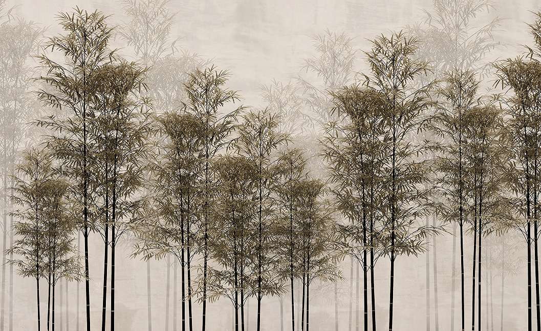 Fotótapéta homokbarna, barna színű erdő hatású mintával 368x254 vlies