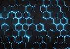 Fotótapéta kamasz szobába high-tech hatszög mintával 368x254 vlies