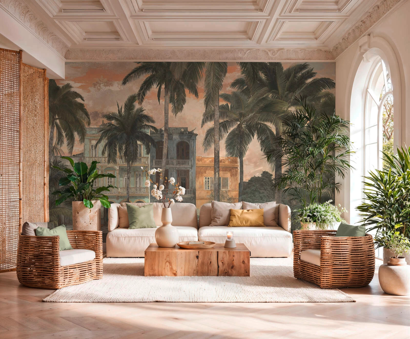 Fotótapéta kubai tájkép házakkal mintával vinyl