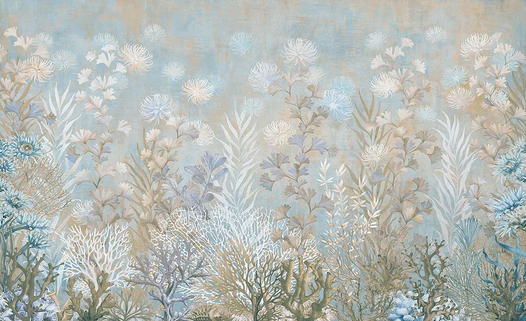 Fotótapéta lágy pasztell színes fantázia virágos mező 368x254 vlies