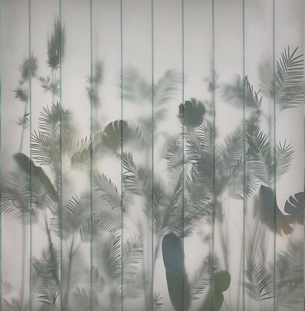 Fotótapéta loft stílusban trópusi levél mintázattal