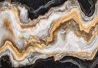 Fotótapéta loft stílusú márványkő mintás aranysárga, fehér, homokbarna és fekete színekkel 368x254 vlies