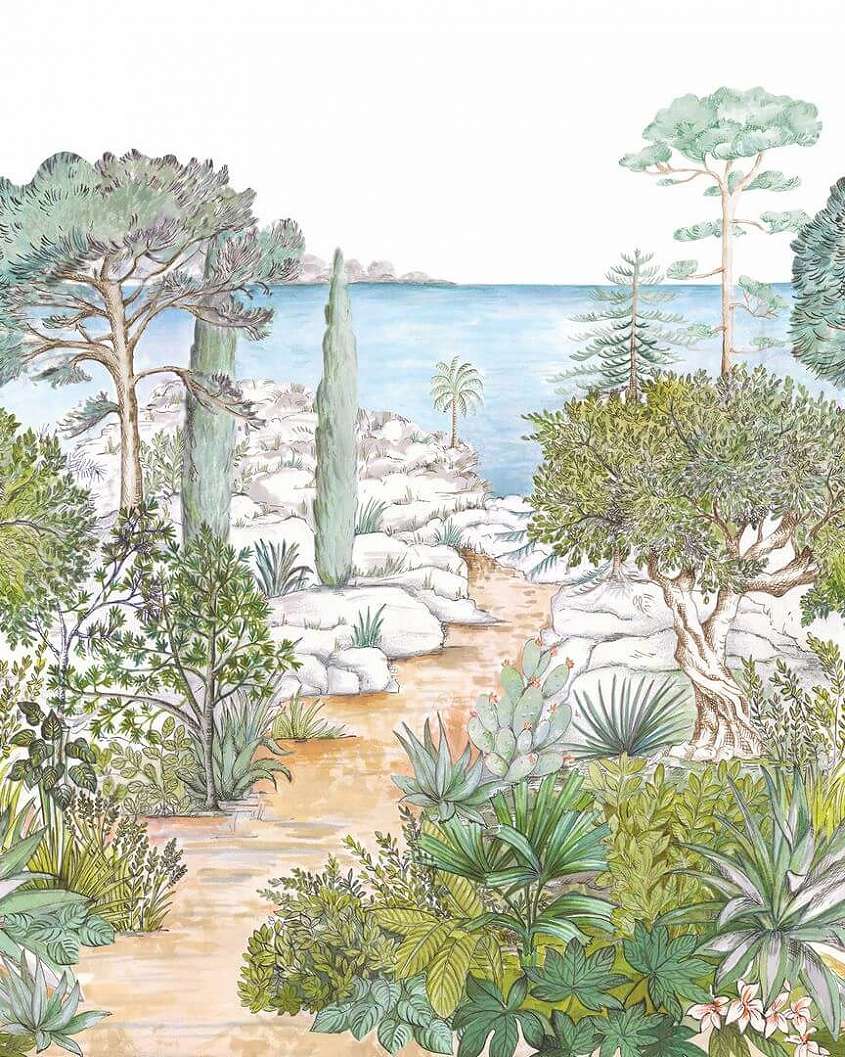 Fotótapéta mediterrán stílusú festménnyel