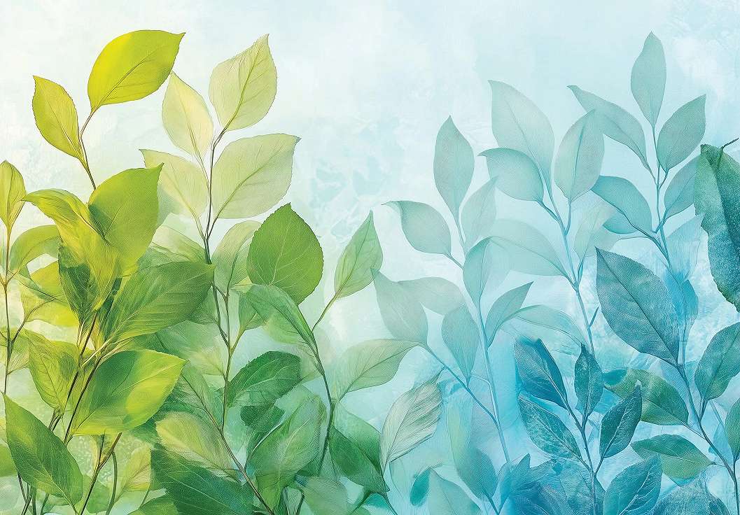 Fotótapéta nagy levél minta 368x254 vlies