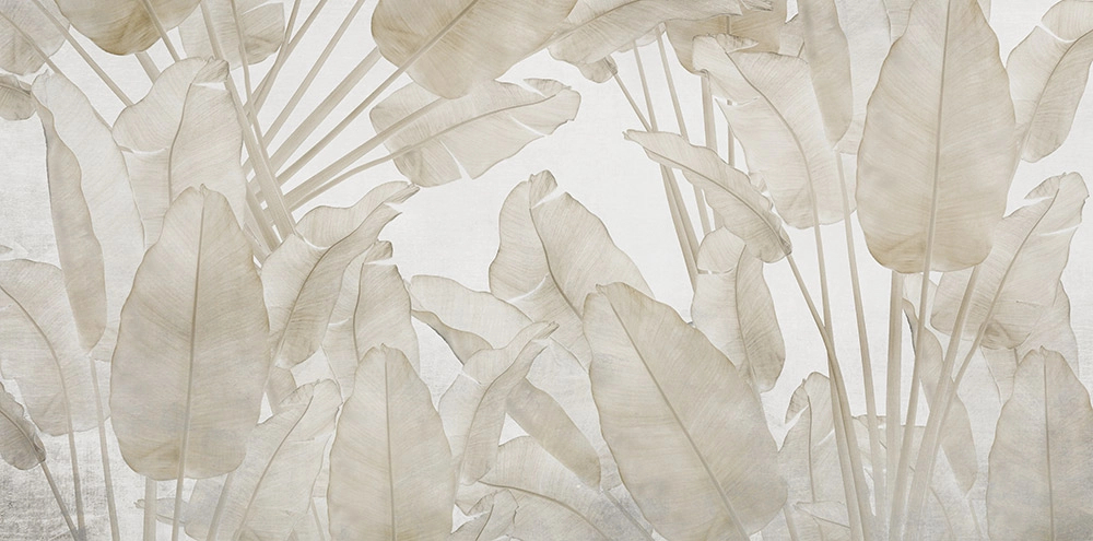 Fotótapéta natúr óriás pálmalevél mintával egyedi 394x193cm méretben