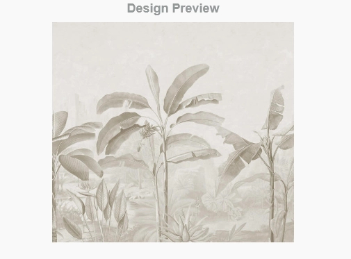 Fotótapéta natúr színben banánpálma mintával egyedi méretben 280x255cm