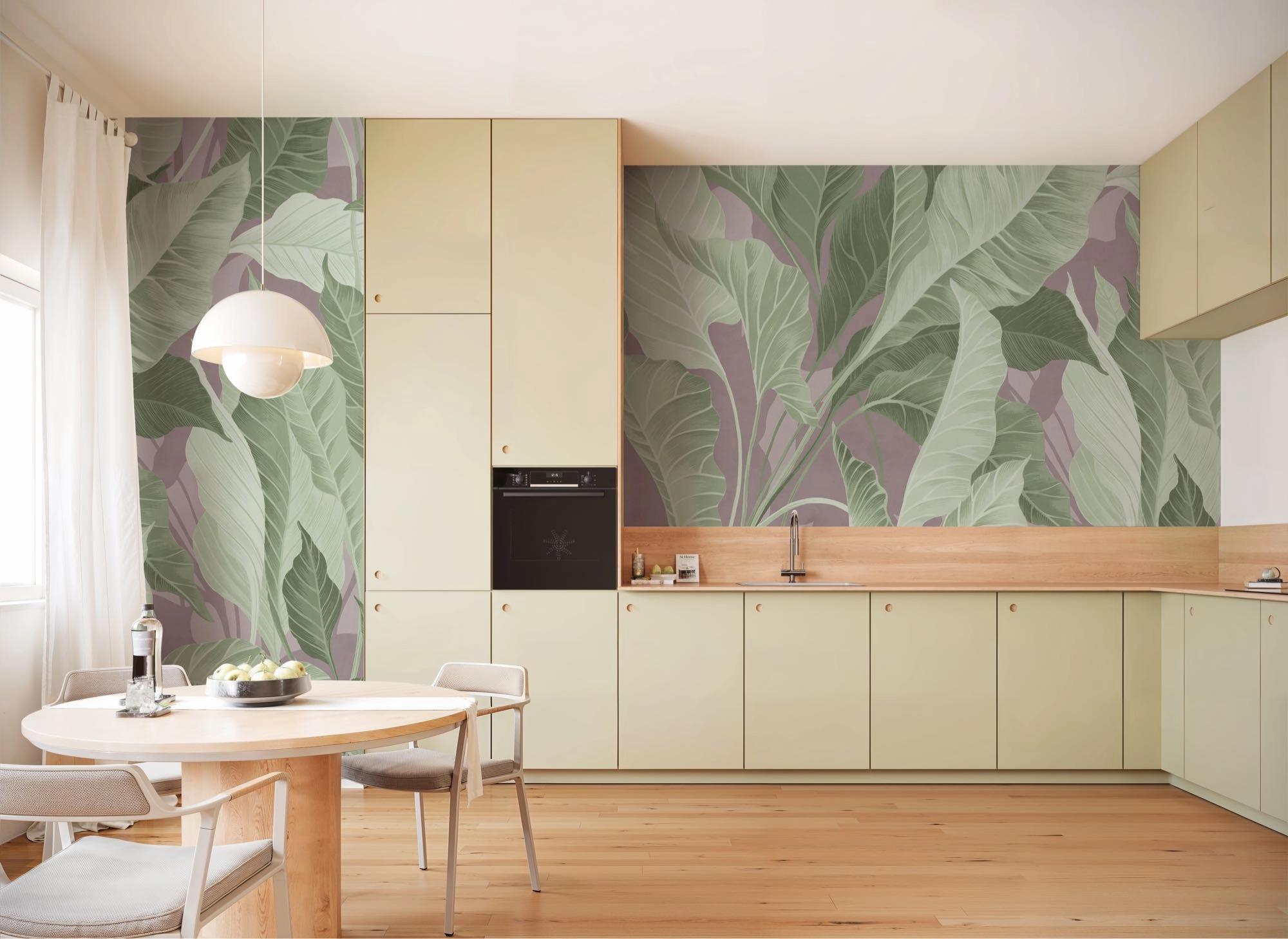 Fotótapéta óriás trópusi pálma levél mintával