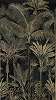 Fotótapéta pálmaerdő mintával vinyl fekete háttéren