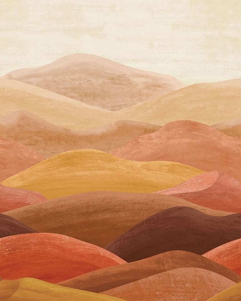 Fotótapéta sivatagi dűnéket idéző mintával