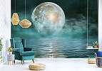 Telihold a ködös víztükör felett fotótapéta 368x254 vlies
