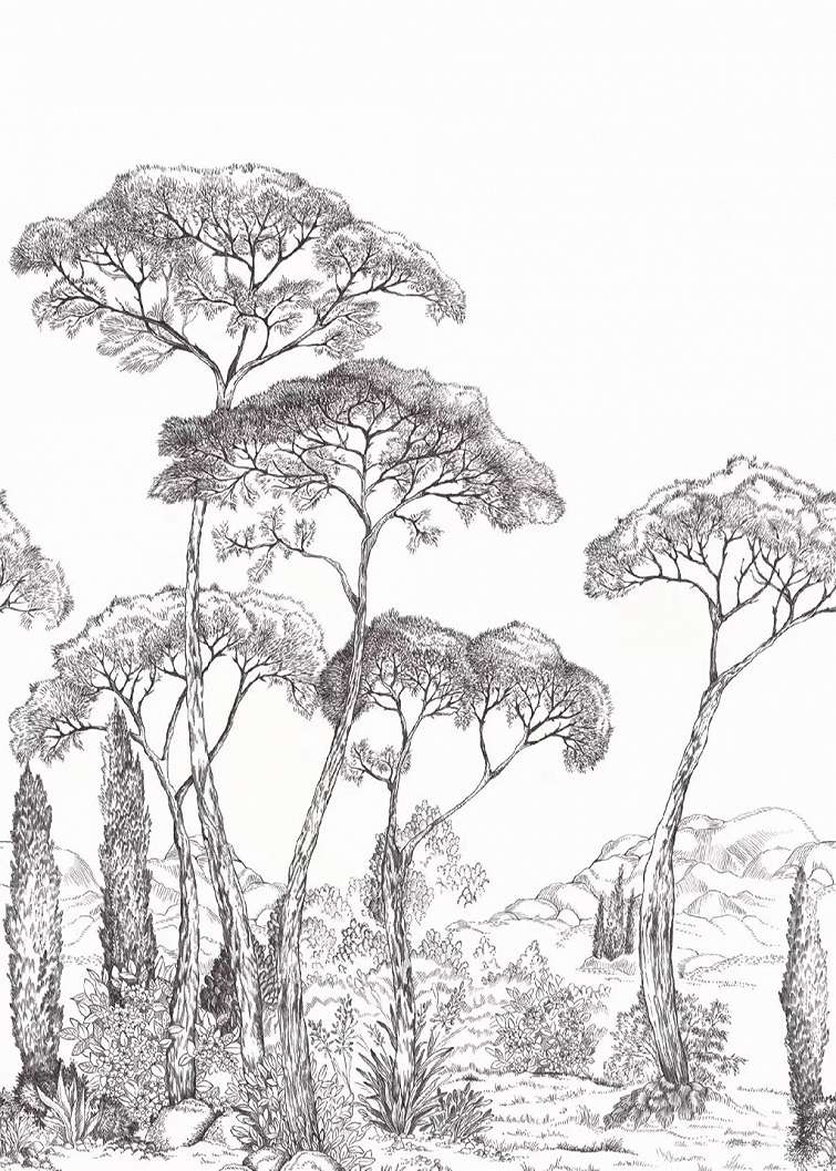 Fotótapéta trópusi fa mintával 200 cm x 280 cm