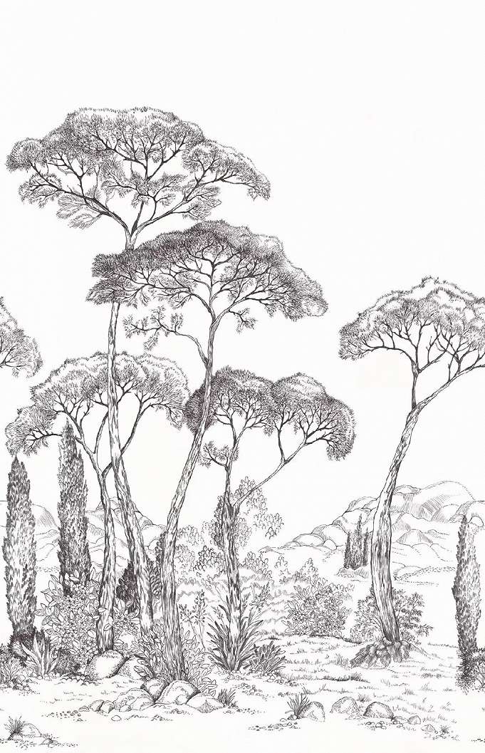 Fotótapéta trópusi fa mintával 200 cm x 310 cm