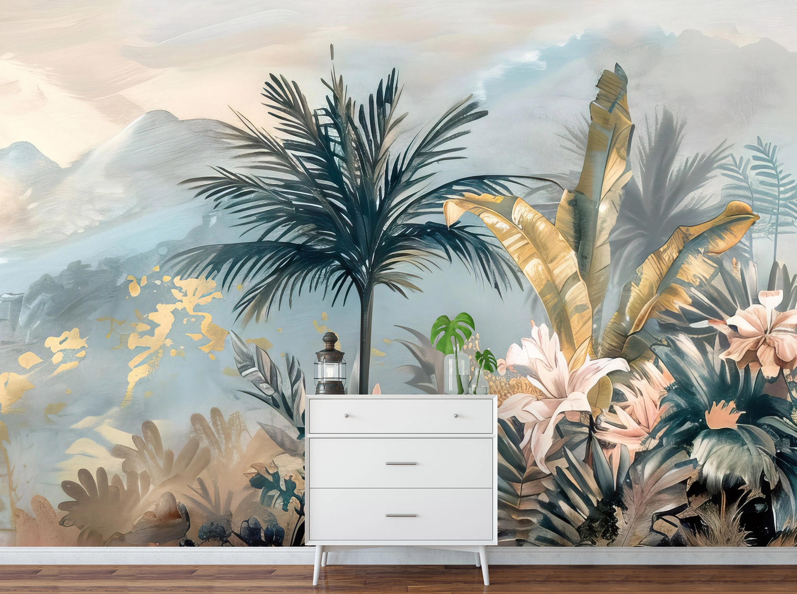 Fotótapéta trópusi hegyvidékes tájkép 368x254 vlies