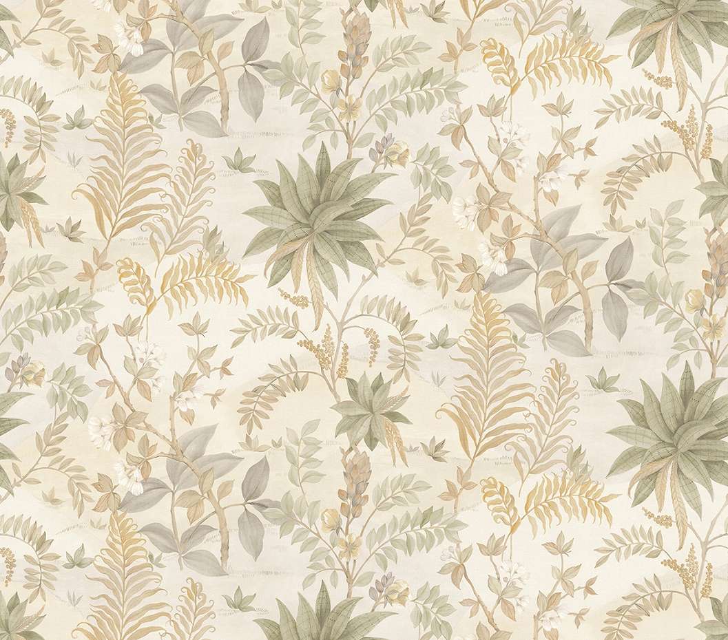 Fotótapéta trópusi jungel mintával beige színben