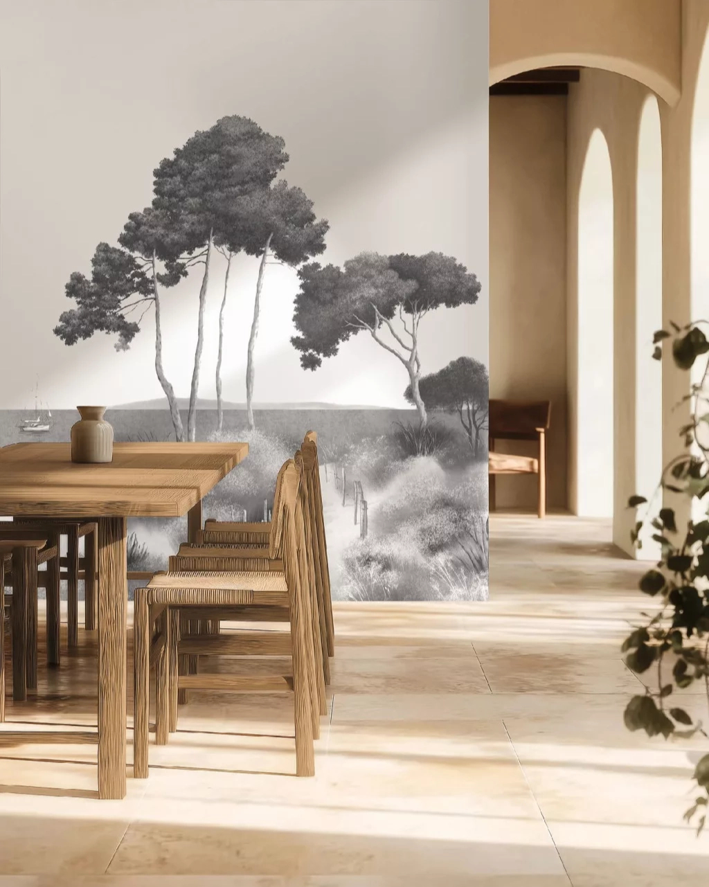 Fotótapéta trópusi liget mintával 300 cm x 250 cm