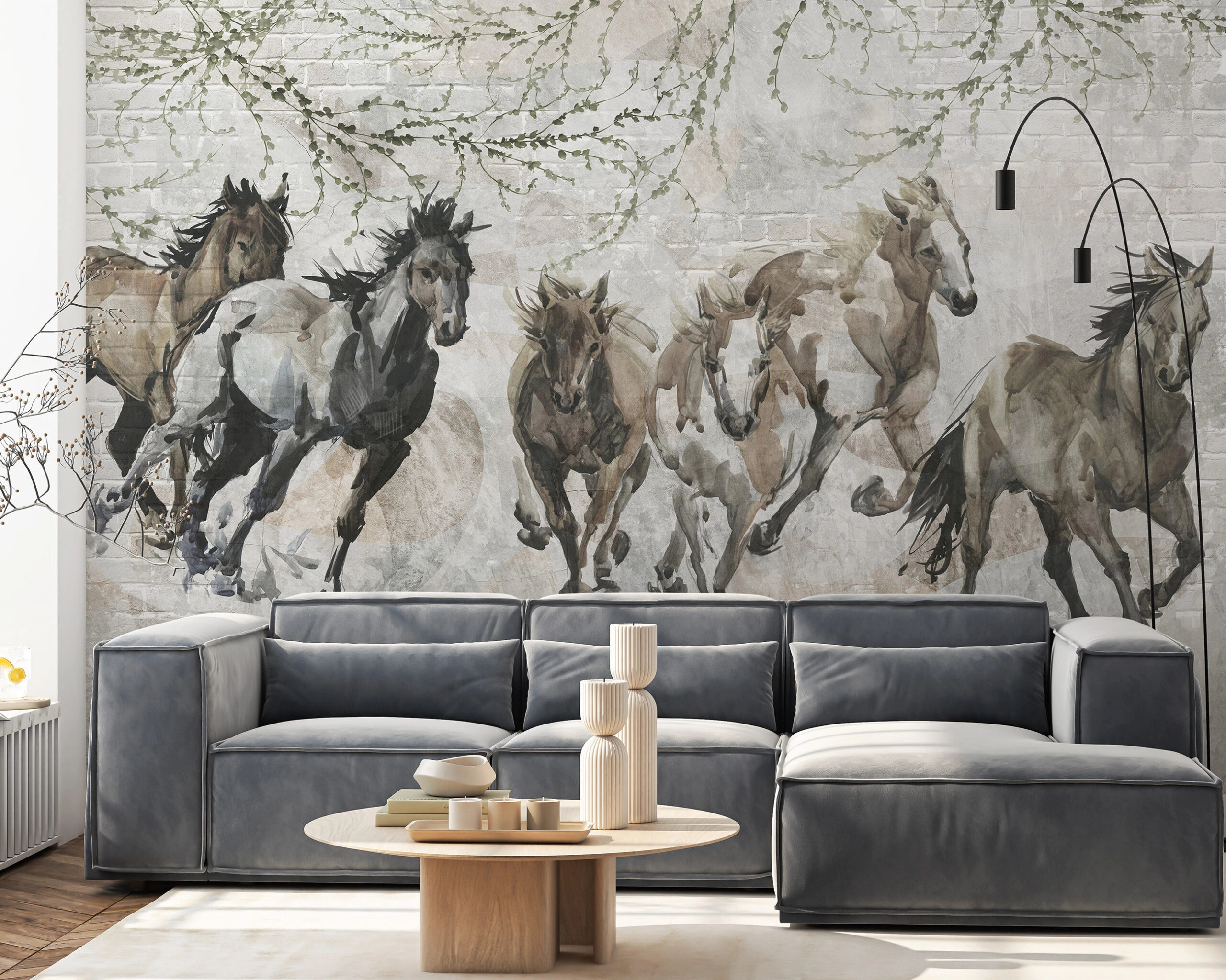 Fotótapéta vadlovak mintával 368x254 vlies