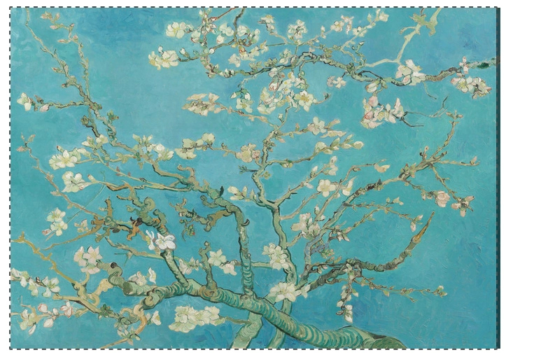 Fotótapéta Van Gogh cseresznyefa mintával egyedi méretben 368x258cm