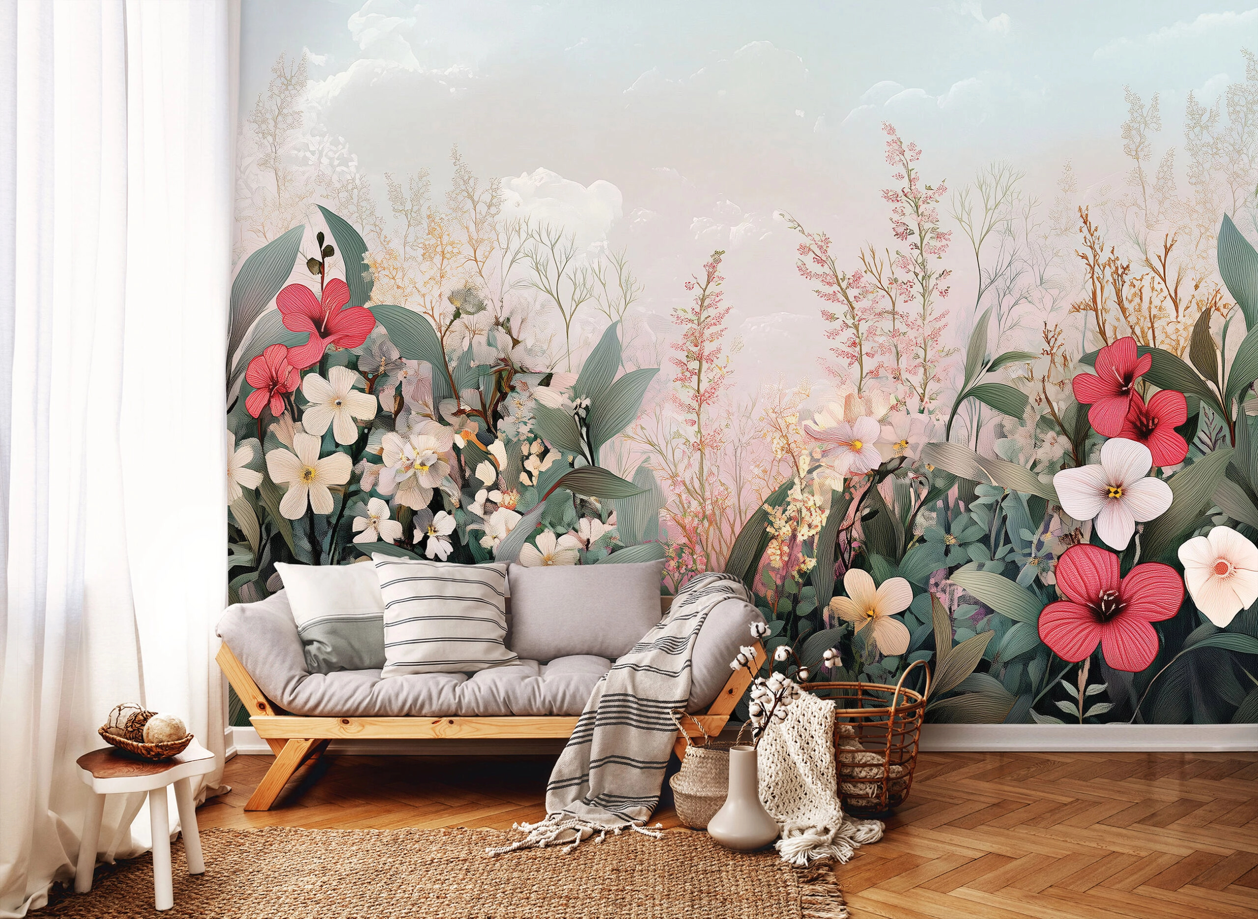 Fotótapéta virágmező mintával 368x254 vlies